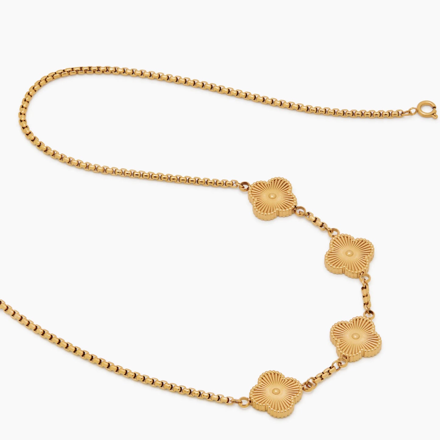 Collana Quadrifoglio Portafortuna Personalizzata