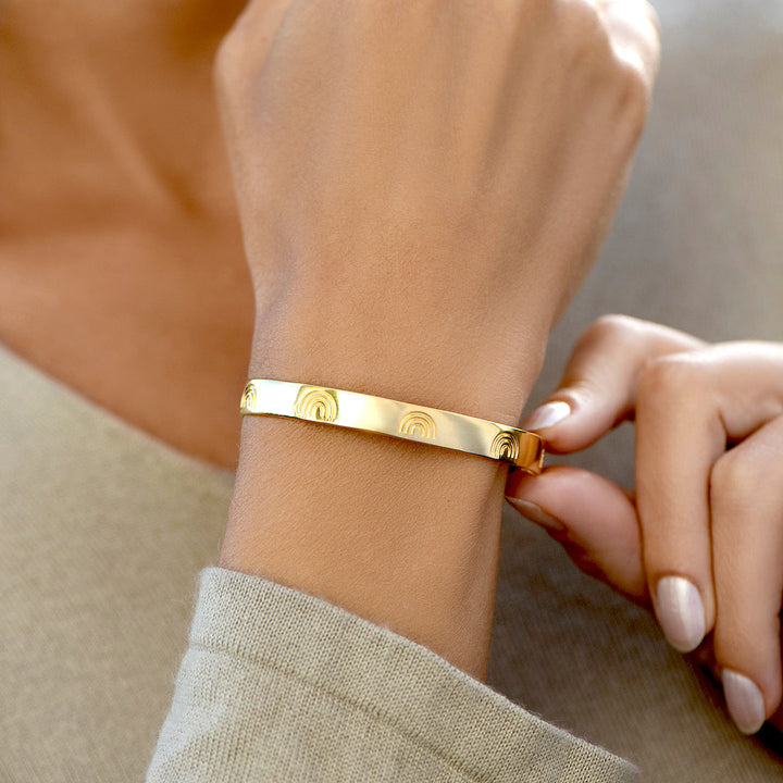 Beautiful Girl You Can Do Hard Things - Engraved Cuff Bracelet