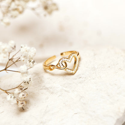 INFINITY HEART RING