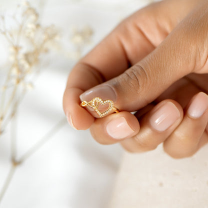 INFINITY HEART RING
