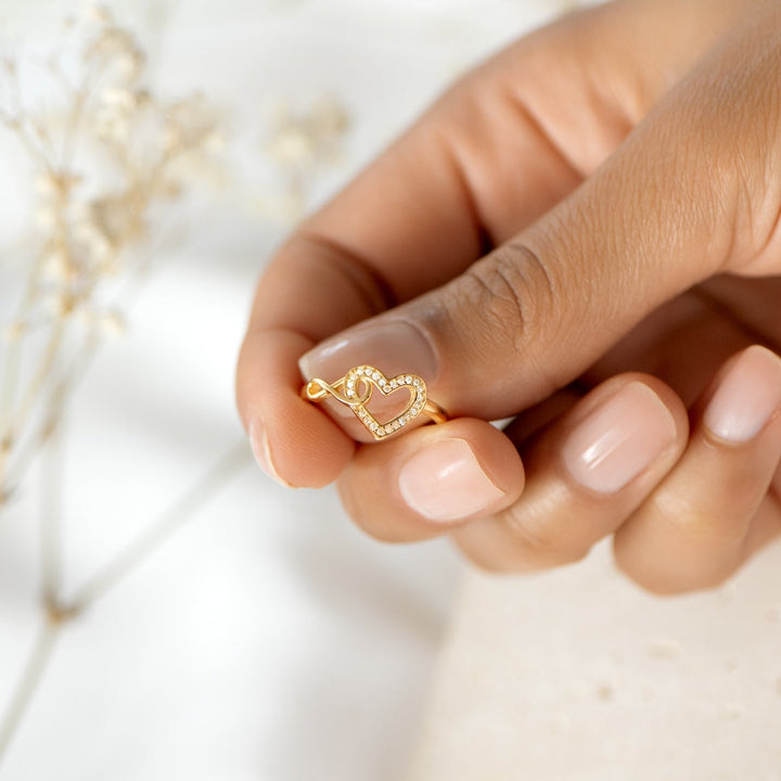 INFINITY HEART RING