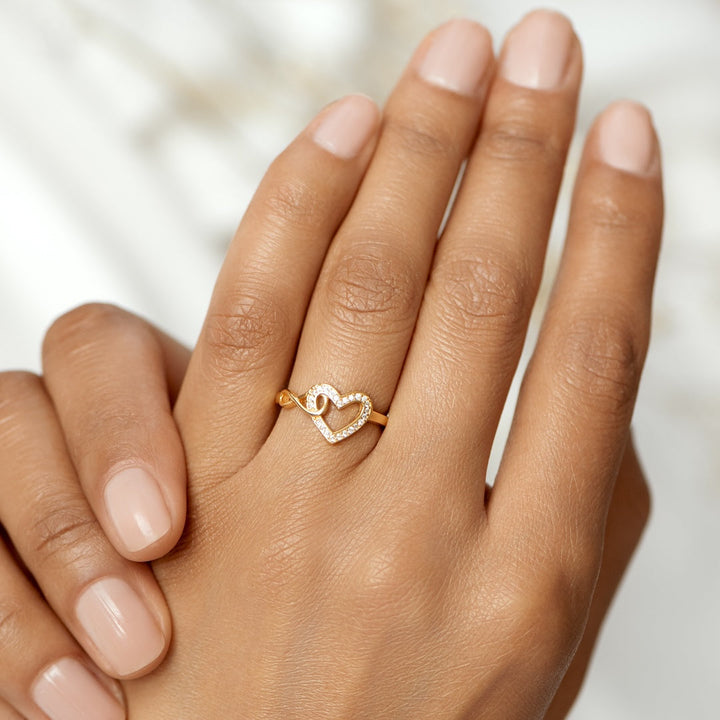 INFINITY HEART RING