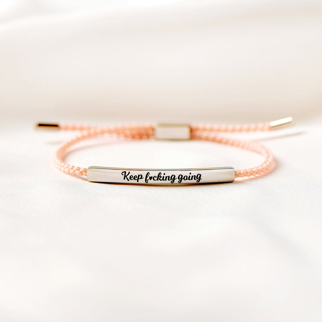 Keep F♡cking Going - Motivational Tube Bracelet