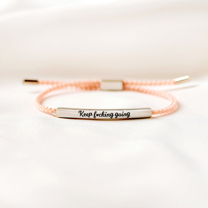 Keep F♡cking Going - Motivational Tube Bracelet