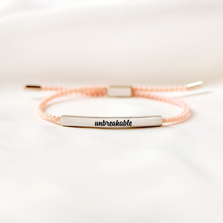 Unbreakable - Motivational Tube Bracelet