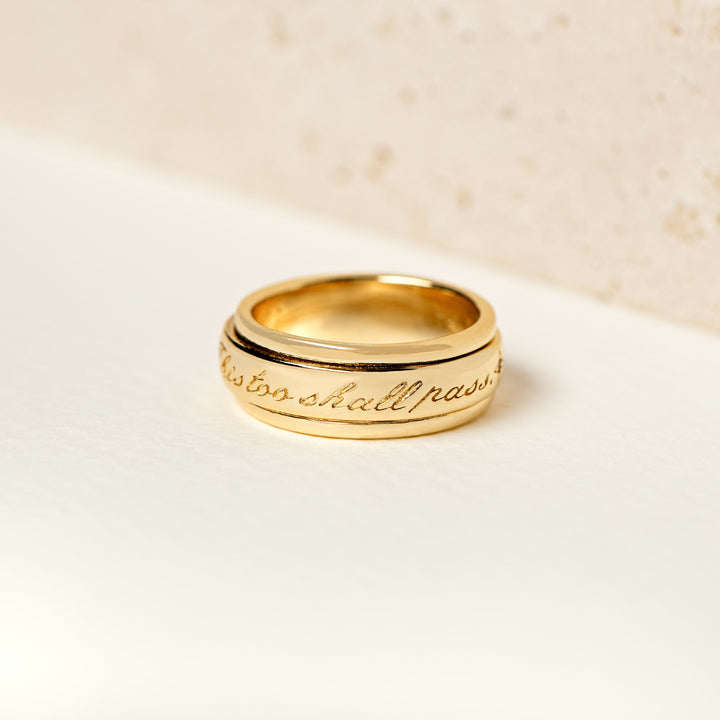 This Too Shall Pass - Fidget Ring