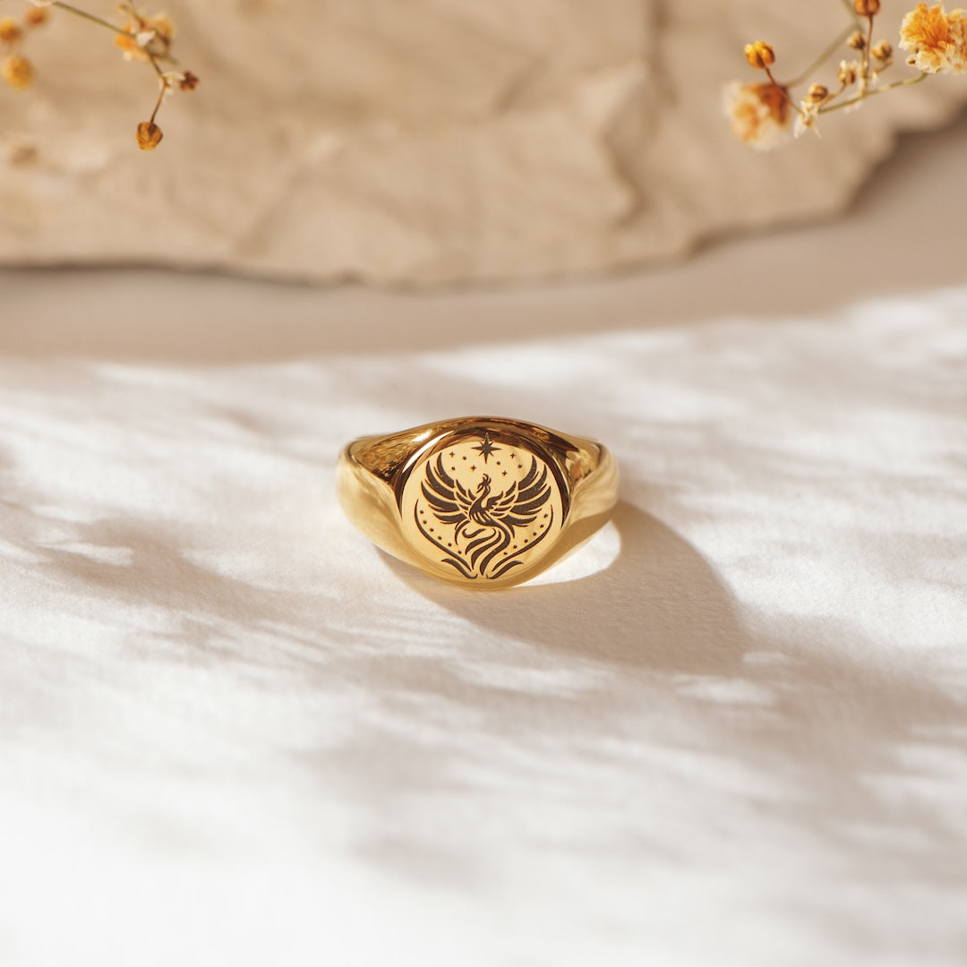 Phoenix Signet Ring
