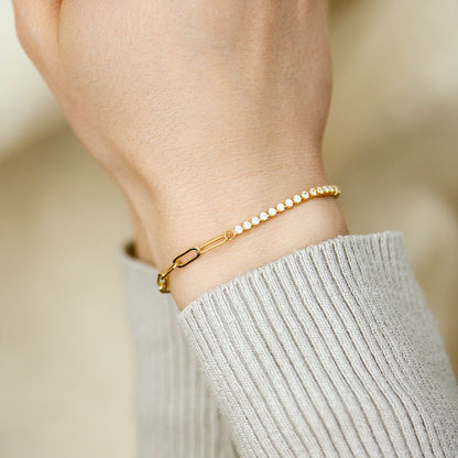 Paperclip Tennis Bracelet