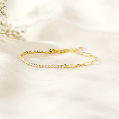 Paperclip Tennis Bracelet