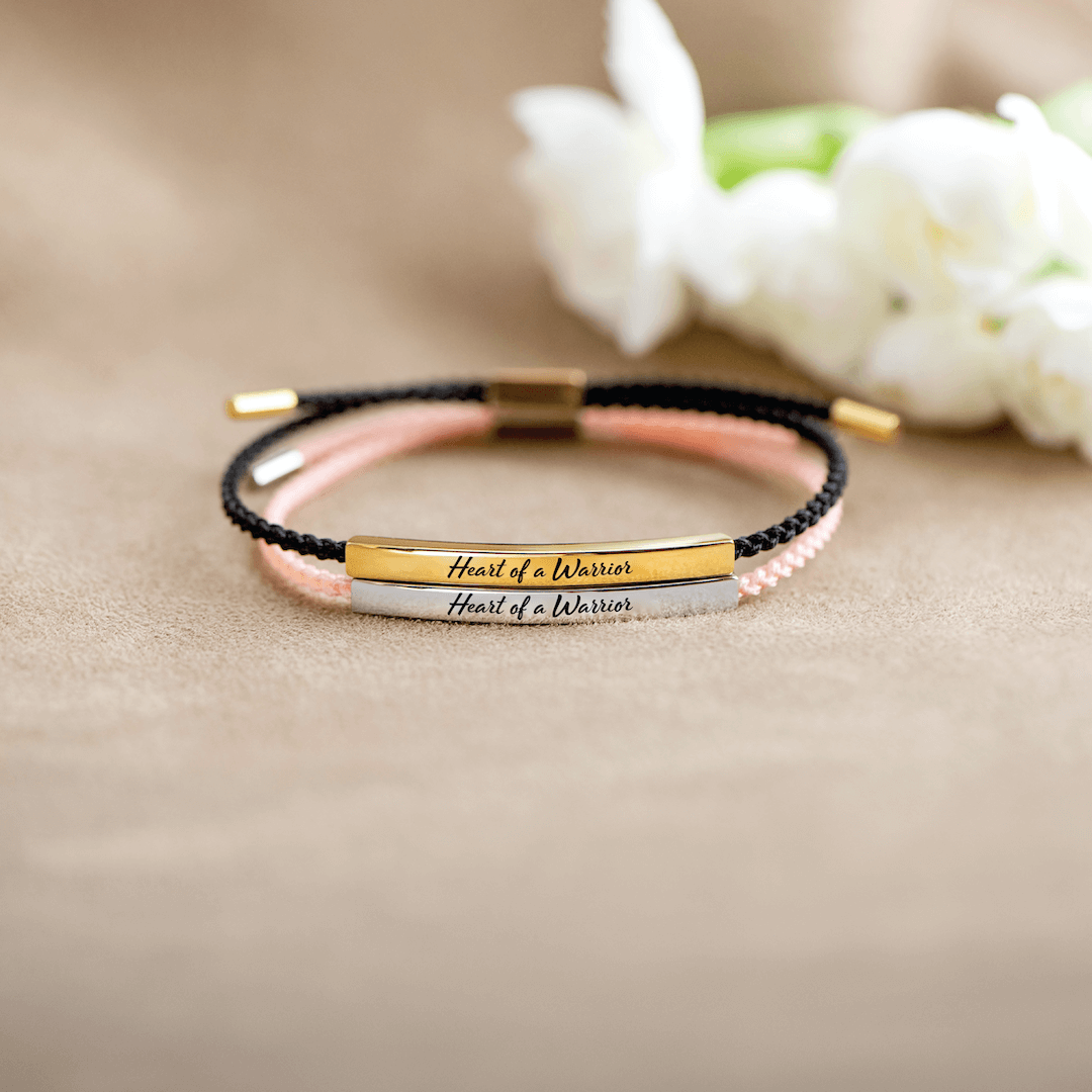 Heart Of A Warrior - Motivational Tube Bracelet