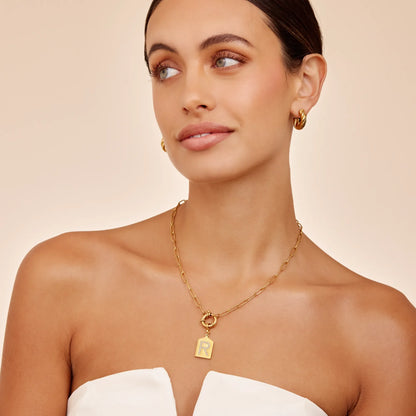 Pavè Initial Pendant Necklace