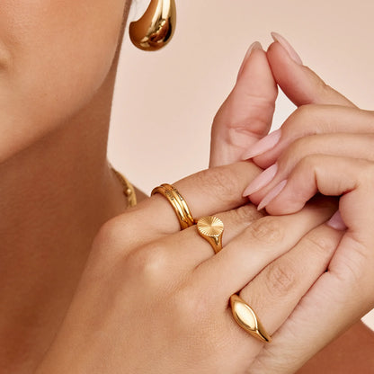 Dainty Stackable Name Ring