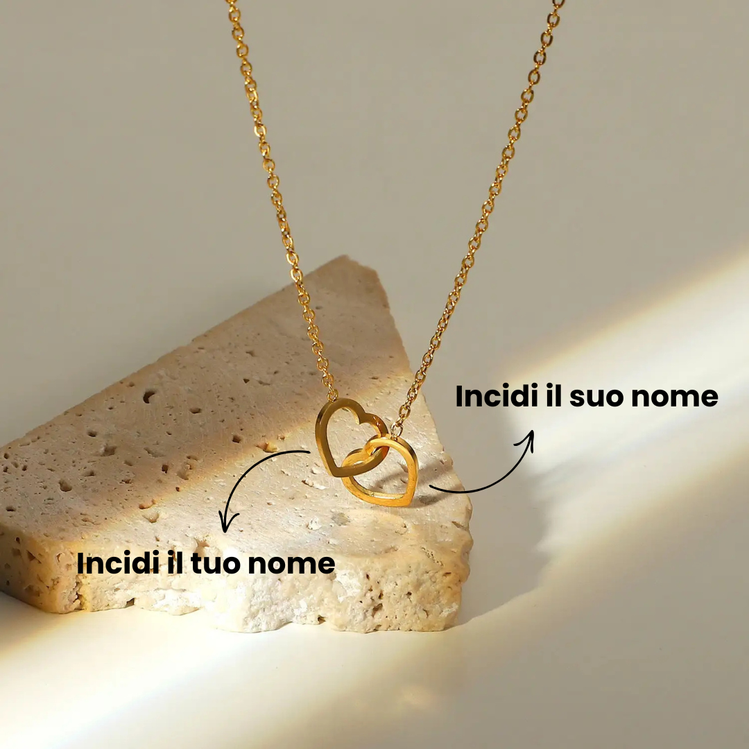 Orsetto con Rosa Eterna e Collana Incisa